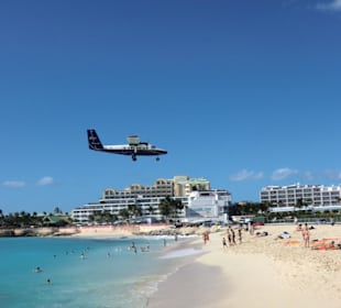 Landung einer kleinen Maschine