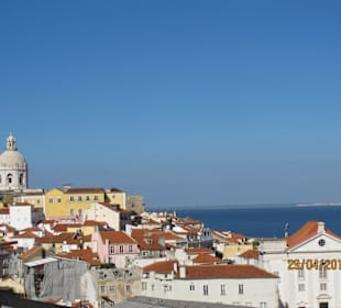 Aussicht nach dem Hochfahren beim Santa Justa