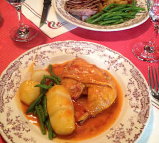 Pieczony schab oraz kurczak w sosie pomarańczowym