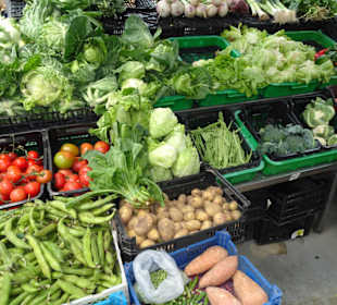 Rundgang durch den oberen Teil der Markthalle