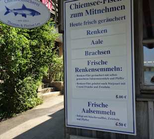 Auswahl an Räucherfisch bei Familie Lex