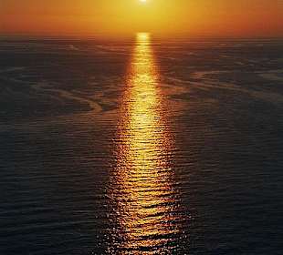 Sonnenuntergang von der Burg Ic Kale aus gesehen