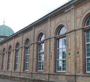 Das Gebäude der Orangerie in Karlsruhe