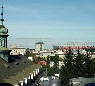 Widok ze skarpy wiślanej na Powiśle