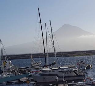 Blick von Faial auf Pico