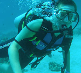 Beim ersten Tauchgang