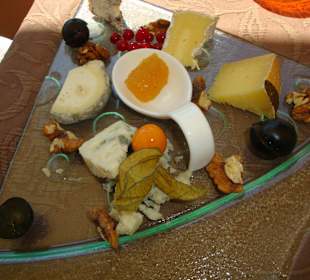 Dessert : grosszügiger Käseteller