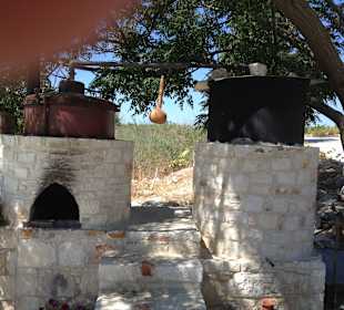 Ouzo Herstellung vor Ort