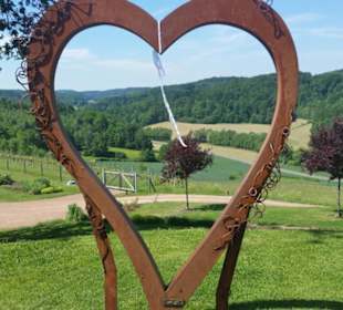 Blick in dei Landschaft von Eisenberg