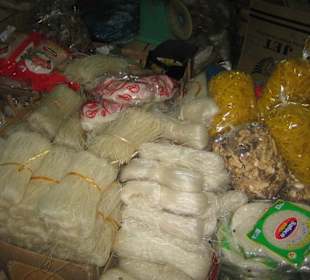 Viele verschiedene Nudelsorten.