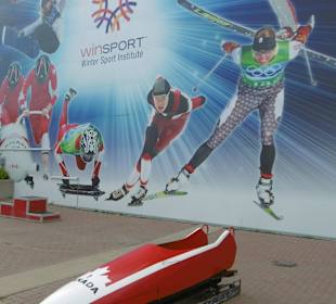 Kanadischer Bob bei der Winterolympiade 1988