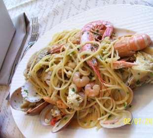 Spaghetti mit Krustentiere