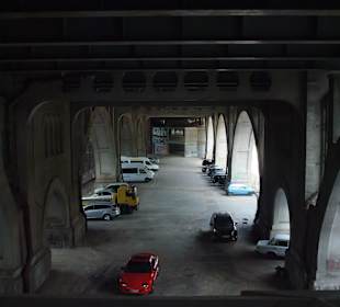 Widok na filary mostu Poniatowskiego