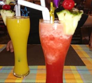 Wassermelonenshake und Mangosaft