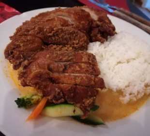 Ente, Gemüse und Reis