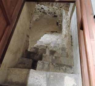Treppe in den Keller des Merkantilmuseums