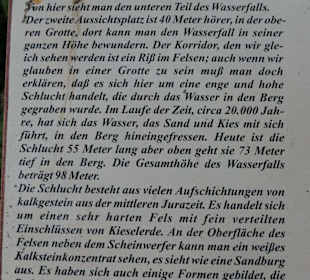 Infotafel Untere Grotte