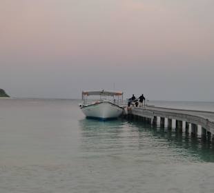 Vorbereitung Nachttauchgang