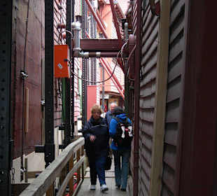 Enge Gasse zwischen den Häusern