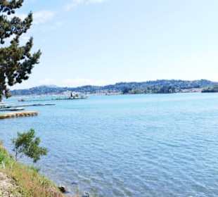 Panaoramablick über die Gouvia Bucht