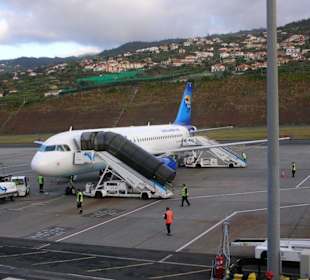 Ankunft am Flughafen