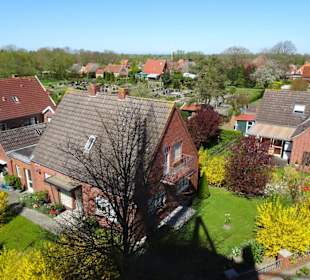 Blick von der Mühlengalerie auf den Ort