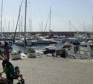 Hafen voll von Segelschiffen