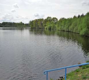 Blick über das Wasser der Thülsfelder Talsperre