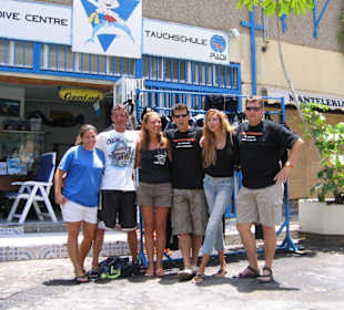 Das freundliche Tauchteam von Ocean Trek