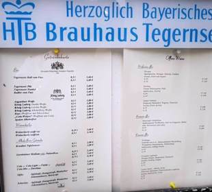 Strassenkarte Speisen und Getränke