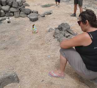 Anne am Eidechsenstrand!