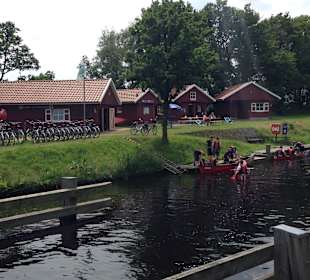 Die Paddel und Pedalstation in Friedeburg