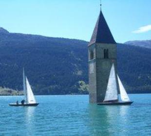Seegeln auf dem Reschensee