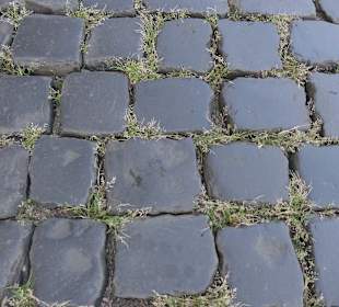 Hohes Kopfsteinpflaster in der Altstad