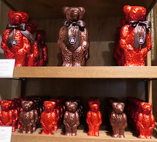 Im Verkaufsraum im Rausch Schokoladenhaus