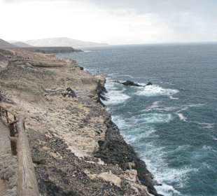 Blick zum ersten Hafen von Fuerteventura