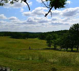 Der Military Park in Gettysburg, PA