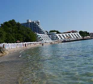 Blick auf die linke Strandseite