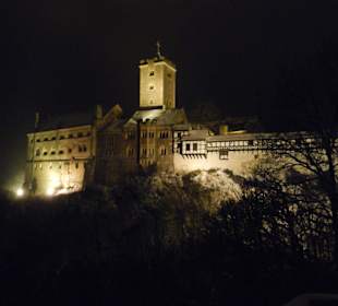 Die Wartburg - bei Nacht  