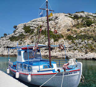 In einer Badebucht bei Kolymbia