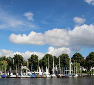 Minisegler auf dem Stadtparksee