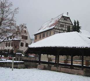 Altstadt Wissembourg im Winter