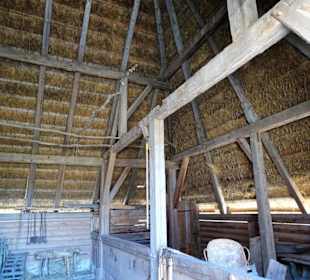 Strohdach im Freilandmuseum