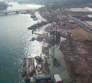 Blick auf die Baustelle