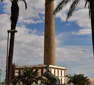Leuchtturm Faro Strandpromenade von Meloneras