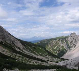 Auf dem Weg von der Bachlalm zur Tor