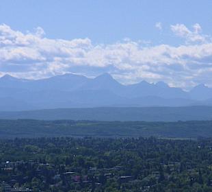 Blick bis zu den Rockies