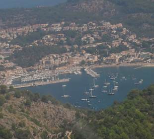 Port Soller von oben