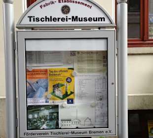 Infokasten des Tischlerei-Museums