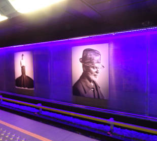 Kunst in der U Bahn
